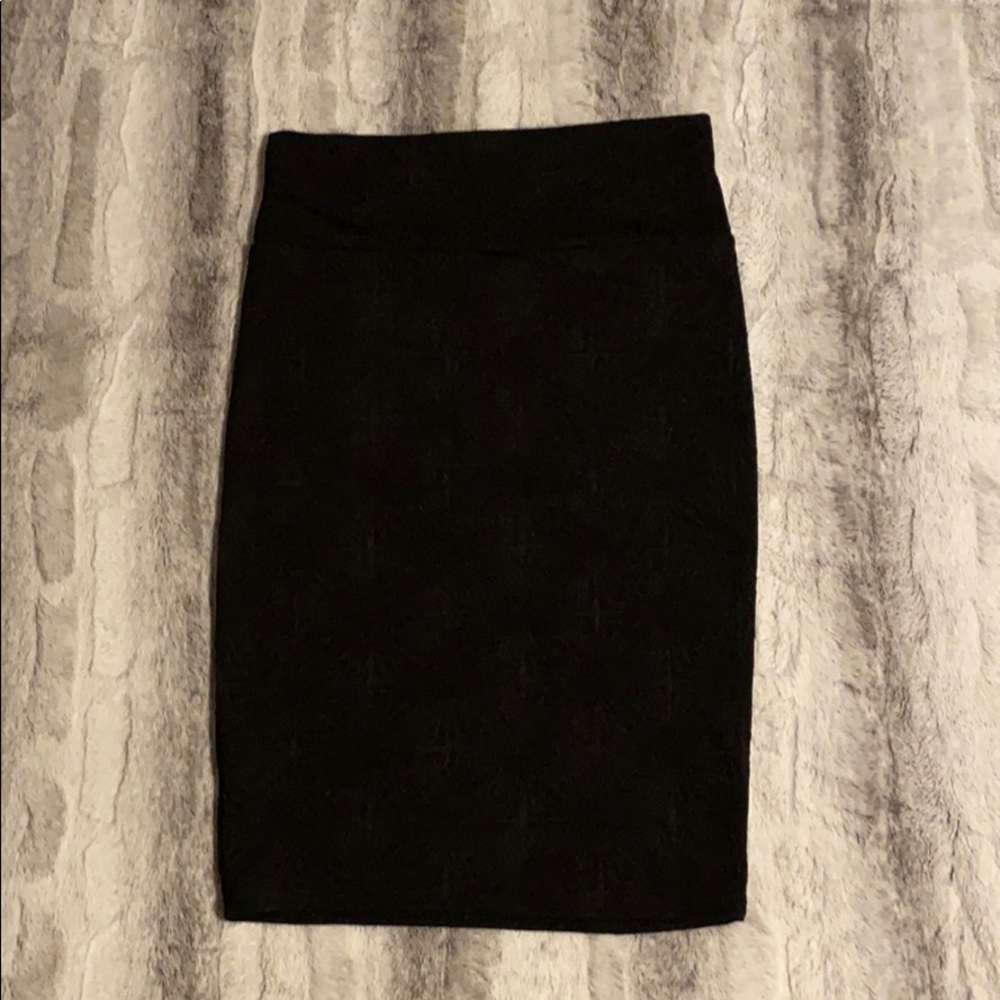 Lularoe Cassie Pencil skirt black small